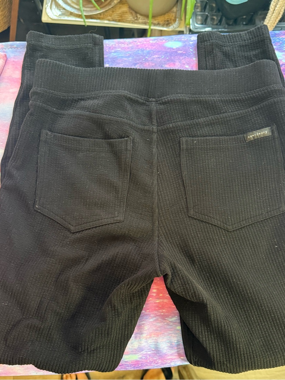 Sanctuary Black Ribbed Pants